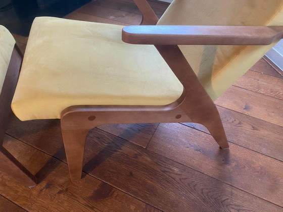 Image 1 of 2x Sternzeit Design Stuhl mit Fußhocker, wie neu.