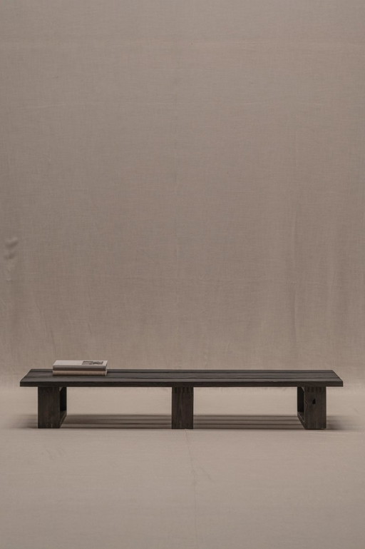 1960s modernist ‘lattenbank’ coffee table, Ate Van Apeldoorn