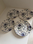 Vajilla Johnson Brothers Rose Chintz azul (tazas y platos)