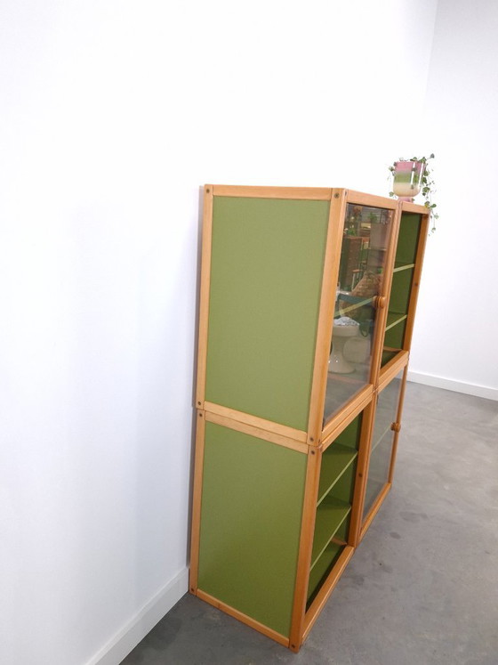Design Flötotto Profilsystem Mobile modulare – 4 parti – Faggio verde, Mobile 2 – Armadi a muro, Plastic (photo 3 of 25)