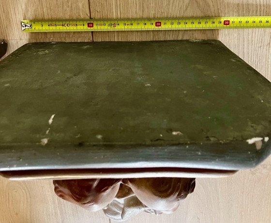 Image 1 of Deux anciennes consoles d'église françaises... Des anges.