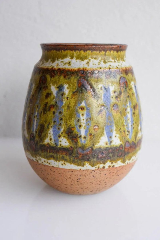 Image 1 of Mid-century modern art Danish pottery vase by Michael Andersen, 1960s