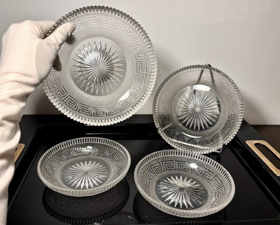 Image 1 of 4 Teller Baccarat 2/2 in antikem griechischem Schlüssel