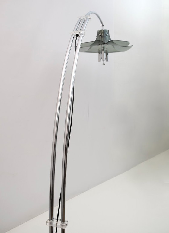 Image 1 of Lampada da terra ad arco vintage italiana Fontana Arte, anni '70