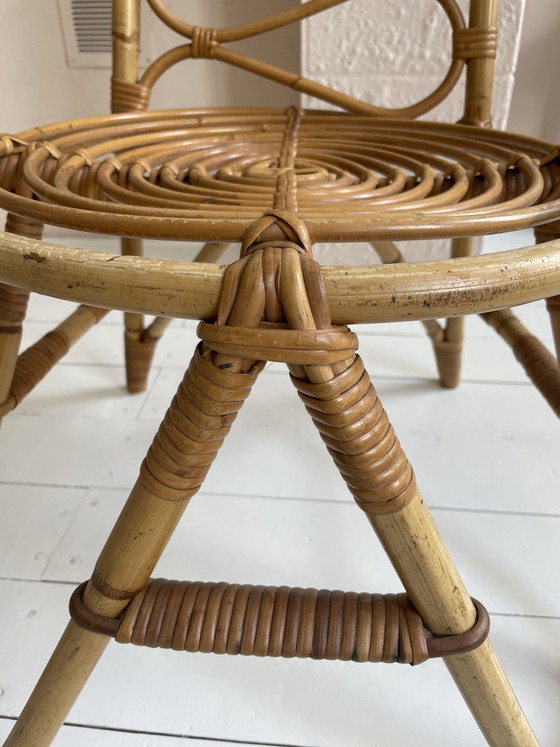 2 Rattan Chairs Rohé Noordwolde – Stools, Wicker (photo 4 of 6)