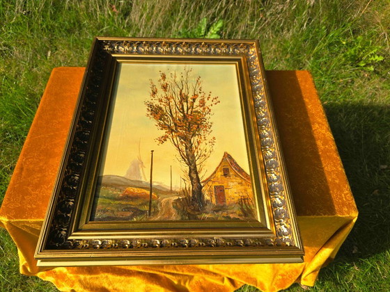 Original Vintage Landscape Oil Painting by H. Brix (1974) – Paintings & Drawings, Canvas (photo 4 of 10)