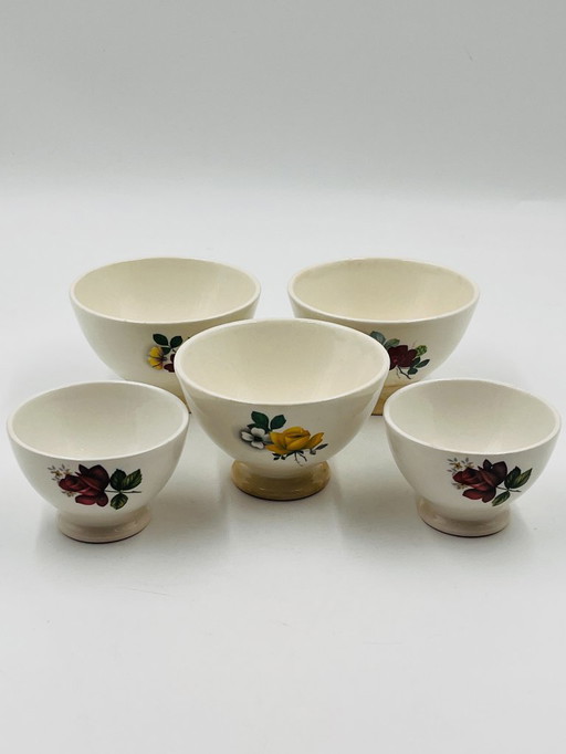 Lot de 5 bols Boch Frères Keramis