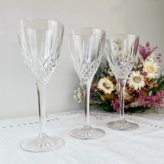 3 Bicchieri in Cristallo Tagliato Vintage – Bicchieri e caraffe, Crystal (photo 2 of 10)