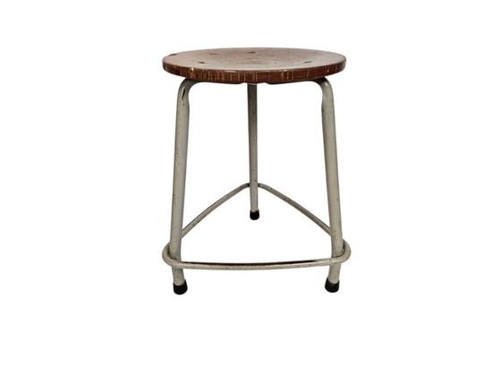 Image 1 of Ahrend The Circle - Industrial - Stool - Wood - Metal - 60s