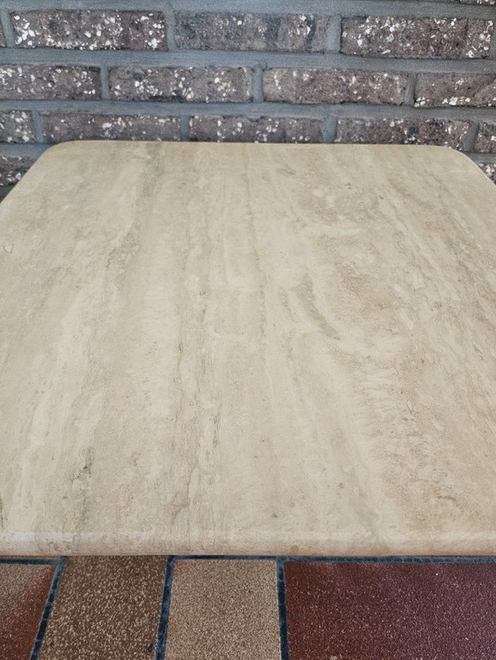 Image 1 of Tavolino da caffè in travertino italiano, anni '70