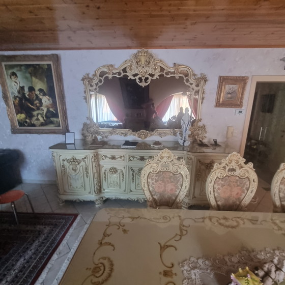 Comedor con 6 sillas – Conjuntos de comedor, Glass, Textile (photo 3 of 7)