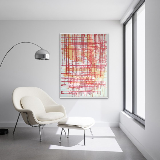 Image 1 of Natia Antadze Abstract Composition Red