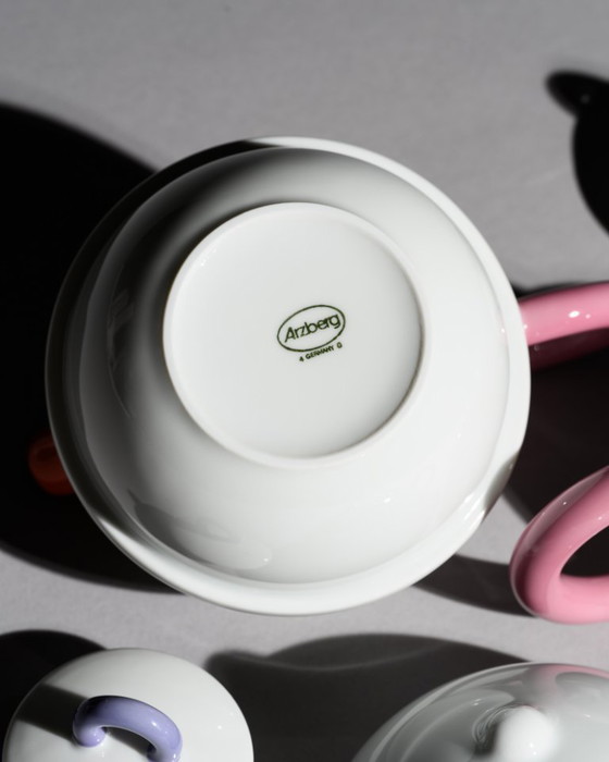 Image 1 of Matteo Thun “Tea for One” Porcelain Full Set Arzberg Postmodern Design Memphis