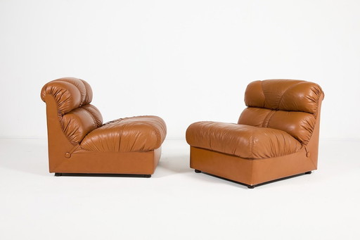 Vintage italienische Lounge-Sessel im modernen Stil aus den 1970er Jahren