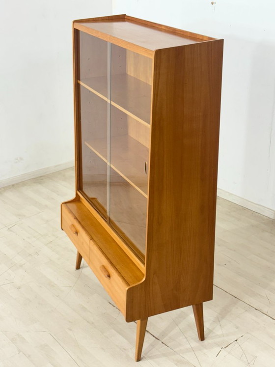 Vetrina in stile metà secolo | Credenza alta | Mobile vintage | Mobile da esposizione – Vetrine, Wood (photo 5 of 11)