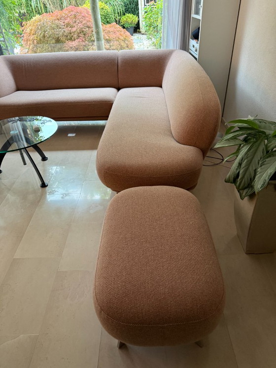 Sofá Modular Curvo Leolux y Otomana – Sofás esquineros, Textil (photo 7 of 8)