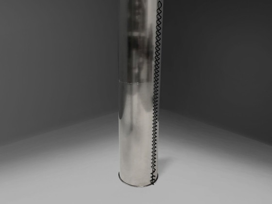 Image 1 of Monumentali lampade da terra in acciaio inossidabile di Targetti – Italia, anni '70