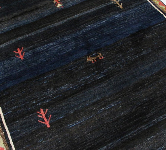 Image 1 of Original Perserteppich Gabbeh Ghashghai Orientteppich 249 cm x 156 cm Alt Natur