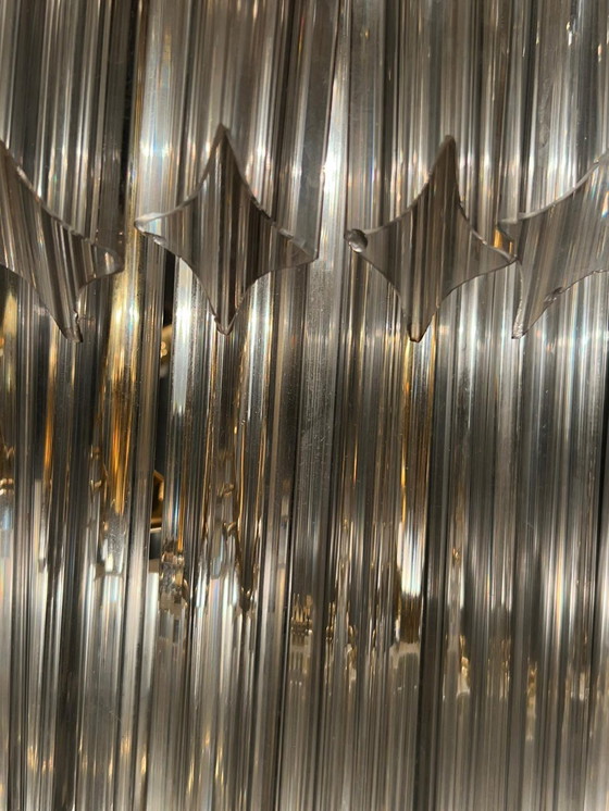 Image 1 of  Gran araña/lámpara de techo de Paolo Venini, cascada, cristal de Murano, Italia, años 70