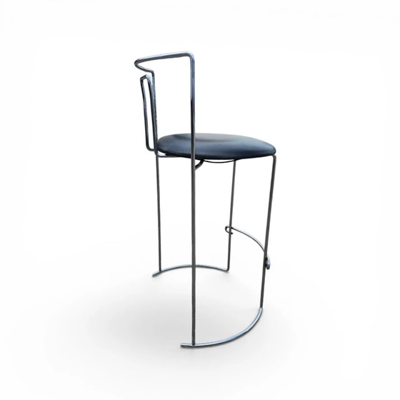 2 x Gaja stool by Kazuhide Takahama for Simon Gavina / black leather (photo 9 of 23)