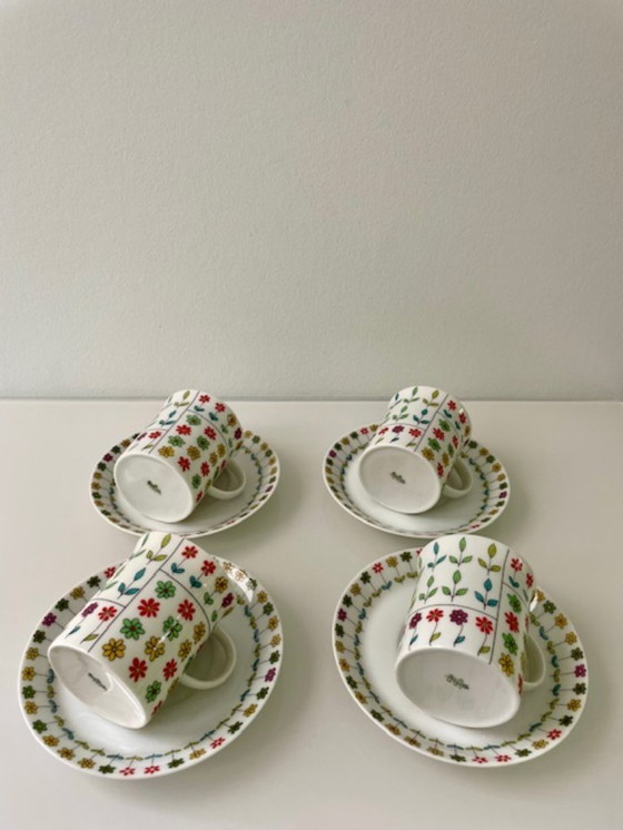 Image 1 of Rosenthal Pucci Piemonte tazze e piattini – set da 4
