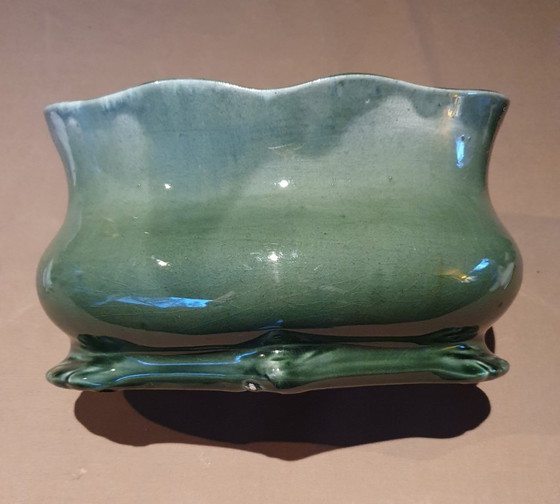 Image 1 of Art Nouveau 3-piece ceramic set Louis Gueule Vierzon - ca 1900