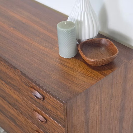 Kai Kristiansen vintage 60s Danish Rosewood Chest of drawers, FM Møbler, Brown (photo 14 of 20)