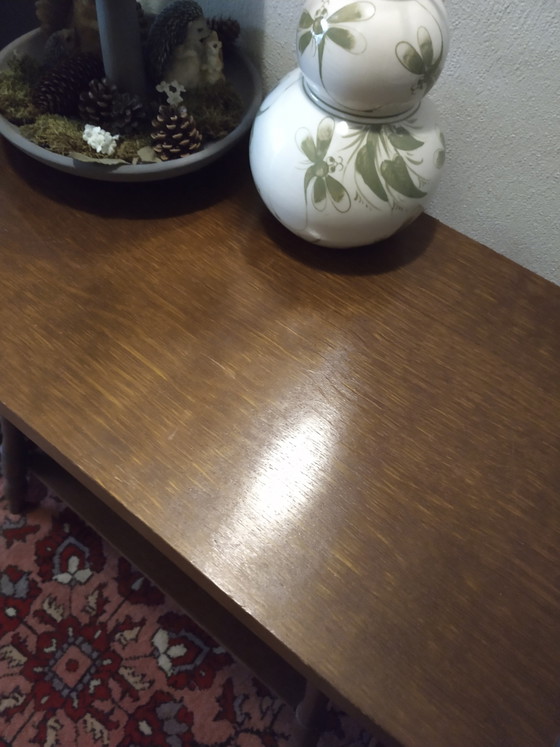 Image 1 of Table d'appoint ancienne en chêne de style anglais