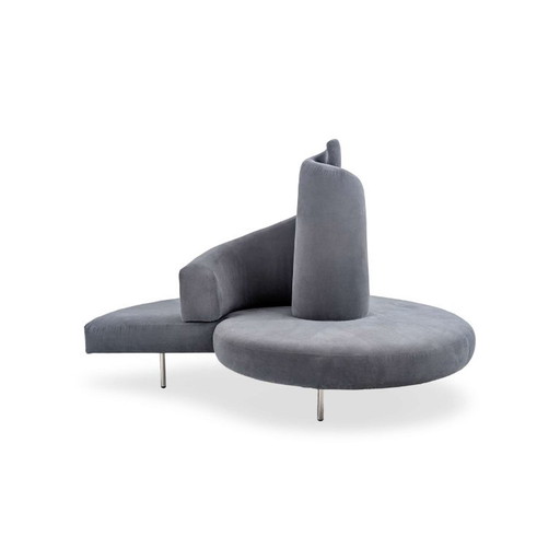 Original Edra Tatlin Designer Sofa grau Cananzi Semprini