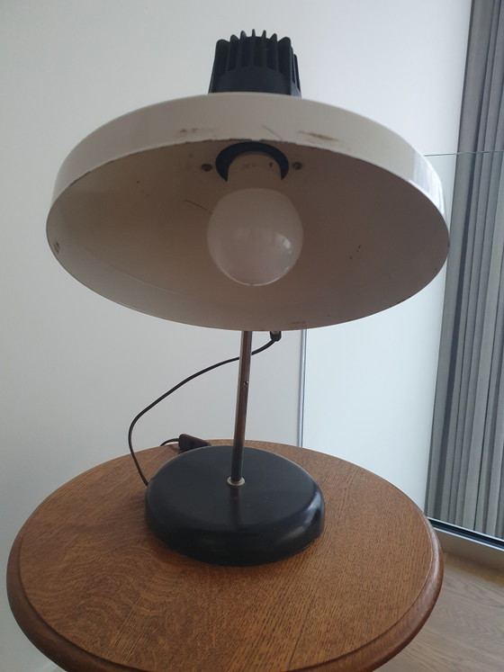 Lampada da scrivania industriale vintage POLAM Typ 1115, design dalla Polonia, anni '70/'80. (photo 4 of 8)