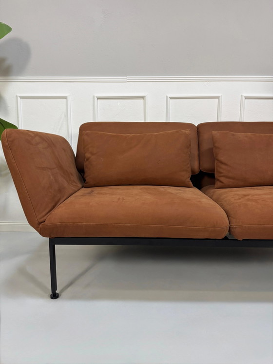 Image 1 of Brühl Roro Canapé Moyen Taron Cuir Braun