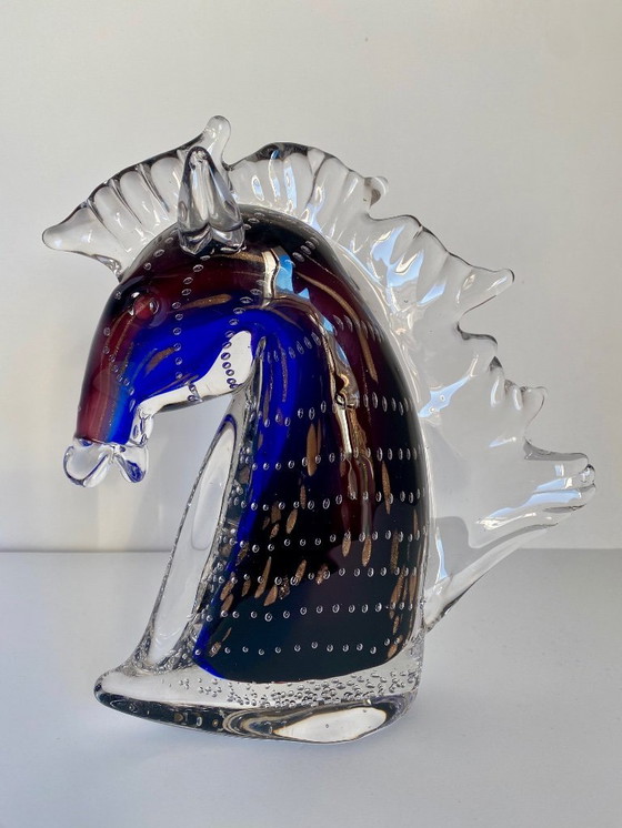Image 1 of Vetro di Murano – Testa di Cavallo Grande – 24 cm – 2,5 kg