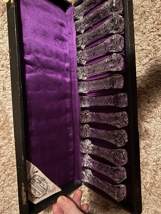 Image 1 of Poggia coltello in cristallo N. Van Leeuwen