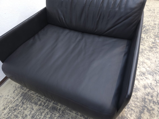 Image 1 of De Sede ds 76 poltrona di design in pelle poltrona sedia divano desede pelle nero