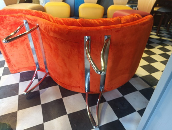 Space Age vintage 1970 Chaise longue – Textile, Velvet (photo 15 of 18)