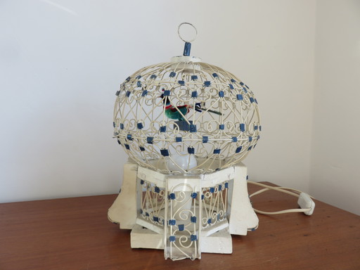 Lampe Cage À Oiseaux, Années 50 60, Vintage