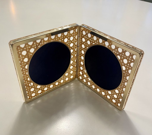 Plexiglás Wieder Geflecht Bilderrahmen Fotohalter Italia años 70