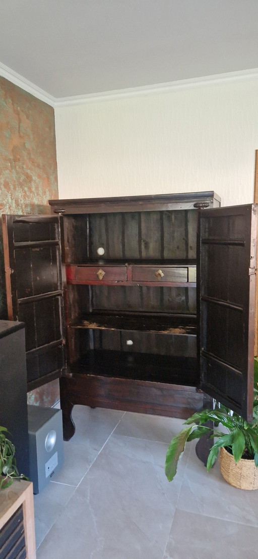 Antique Chinese bridal cabinet