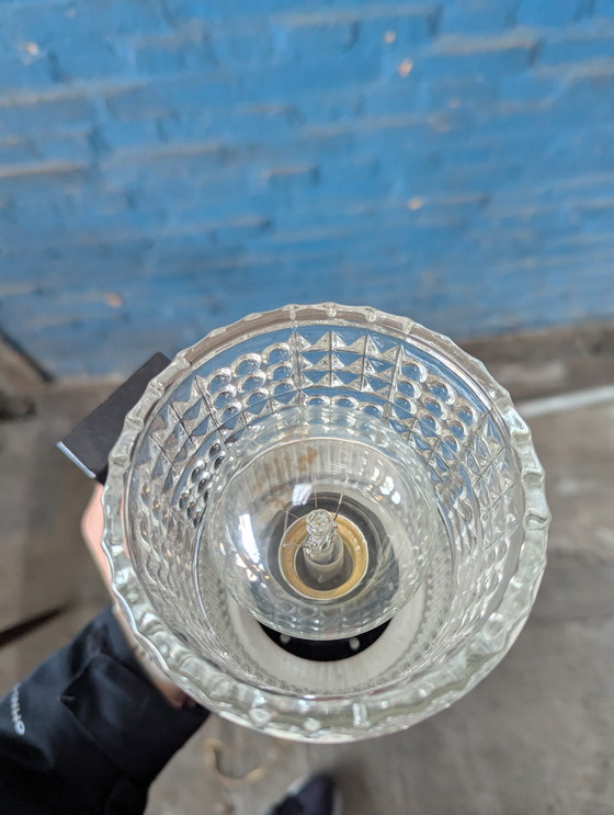 Image 1 of Lampada da parete vintage - cristallo/acciaio - Germania 1960