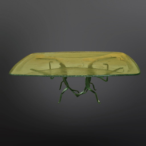 Table basse brutaliste abstraite, Allemagne 1970