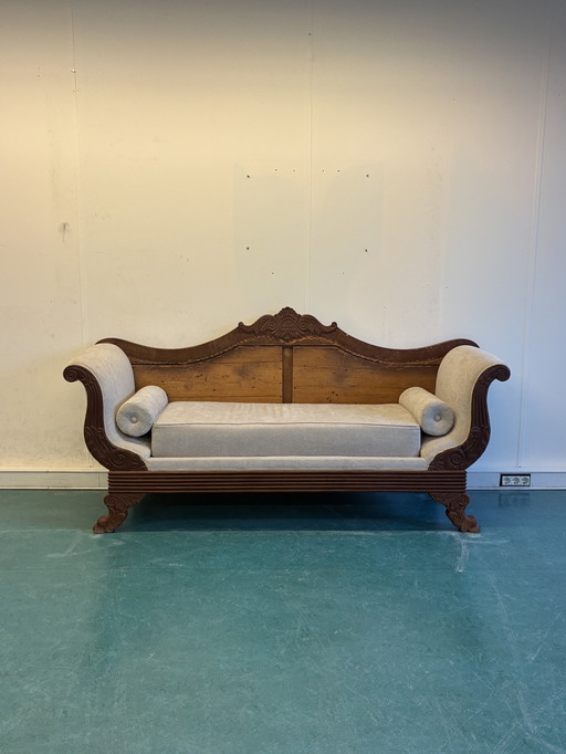Vintage design sofa bed chaise lounge antique empire