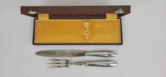 Couverts de service en acier inoxydable – Art Deco (photo 8 of 8)