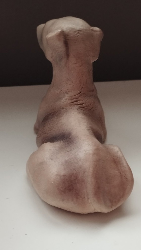 Image 1 of Vintage Mid-Century Hand-Molded Leather Greyhound Château Leather (Canada)