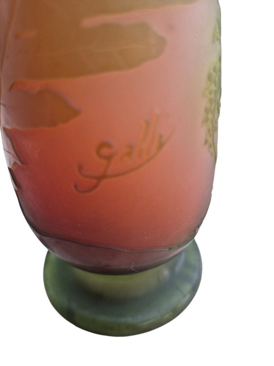 Emile Gallé Soliflore Vaas – Vazen, Glas (photo 5 of 5)
