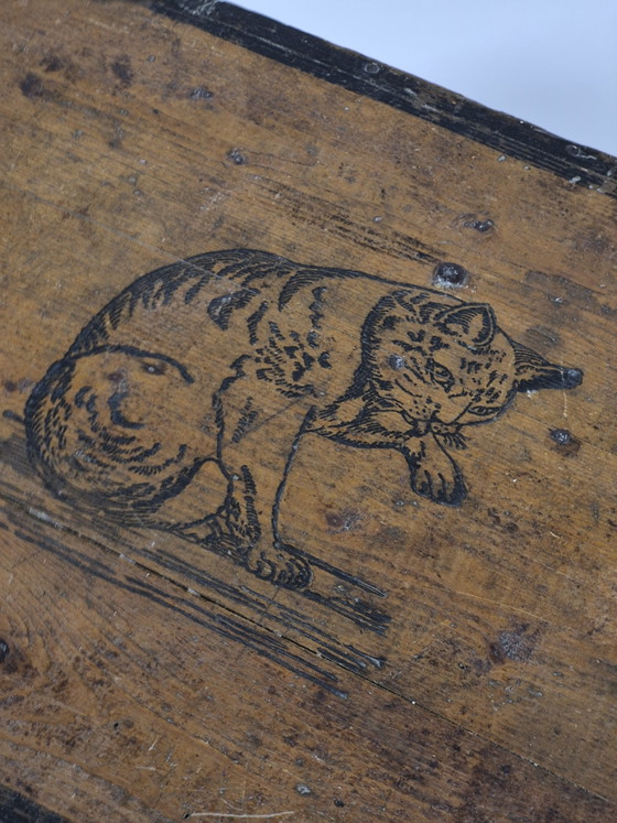 Scatola originale antica in legno di amido con finitura argentata di Hoffmann. – Oggetti decorativi, Wood (photo 3 of 13)