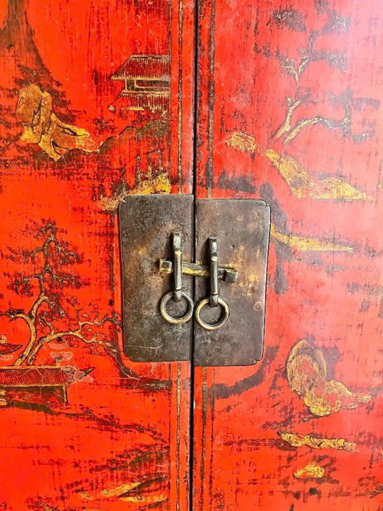Image 1 of Antiker chinesischer Brautschrank – Authentisch