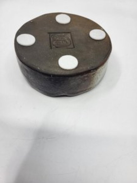 Image 1 of Alsatian stoneware ceramic pottery, glazed, France, 1950