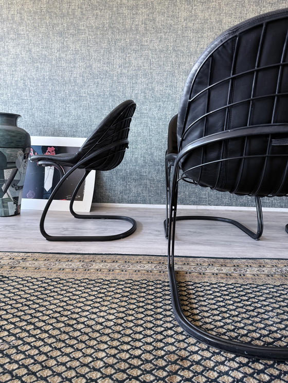 Image 1 of 4x Pascale Dining Chairs by Gastone Rinaldi for Thema, 1970s