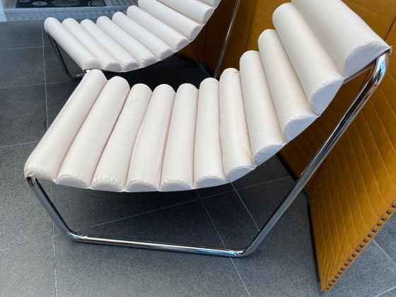 Image 1 of 2 stuks vintage design lounge stoelen