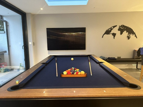 Image 1 of Mesa de billar de lujo con cama de pizarra 7ft Fusion Pool Dining/Diner